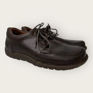 Born Mens size 9 Nigel 3-Eye Leather Brown Lace Up Oxfords H65606 Comfort